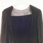 VINTAGE 70s CHUCK HOWARD Long Sleeve Velvet Dress Size M Photo 8