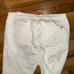 Victoria's Secret VS boyfriend white denim‎ size 10! Light distressing Photo 5