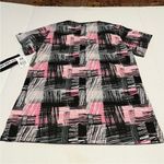 ECKO Unltd. Womens Size XS‎ Pink Tic Tac Scrub Top Medical Healthcare Dental NEW Black Photo 6