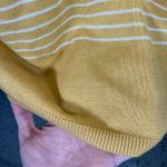 Caslon  Yellow White Stripe Tunic Sweater‎ Size S Lightweight Long Sleeve New Photo 11
