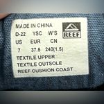 REEF Women’s Size 7 Cushion Coast Textile Navy Blue Shoes Photo 4