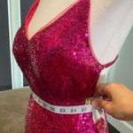 Women’s Pink Fully Sequined Mermaid Style Prom Party Dress Size XS NWOT Pink Photo 5
