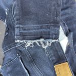 American Eagle Hi-Rise Jegging Dark Wash Raw Hem Size 0 Photo 8