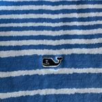 Vineyard Vines  women’s 1/4 zip blue and white stripe pull over Photo 1