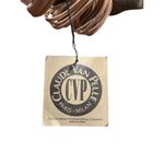 Vtg Claude Van Pelle Green Tan Suede Leather Purse Shoulder Crossbody Bag NWT Photo 4