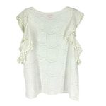 Lilly Pulitzer Astana White Eyelet Ruffle Top Photo 2