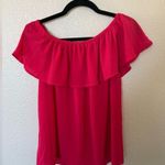 Michael Kors  Off The Shoulder Blouse Pink Large Photo 2