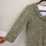 J. McLaughlin  Durham Ruffle Neck 3/4 Sleeve Jersey Catalina Cloth Top Black‎ XS Photo 1