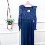 Little Mistress NWT Lace Detail Midaxi Dress in Navy Size US 6 Photo 1