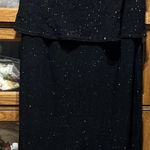 Vintage Scott McClintock Millennium 2000 Sparkle Gown Women’s 24W Black Photo 0