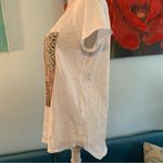 Lucky Brand Cotton Shirt Red White Blue Flag Metal Stars T Shirt Size L Large Photo 4