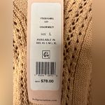 BCBGeneration  Tan Fringe V-Neck Sweater Vest NWT Photo 4