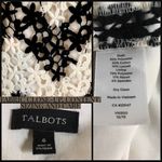 Talbots CREAM & BLACK CROCHET LACE CHEVRON SHIFT DRESS (6) Photo 9