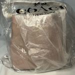 Coach NWT  Town Bucket Leather Bag w/ Crossbody Strap - Washed Mauve/ Cranberry Photo 5