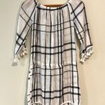 Blue Island  Black and White Plaid Mini Dress Photo 6