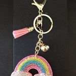 Rampage Glitzy Rainbow & Tassel Key Fob Ring Heavy Duty Photo 0