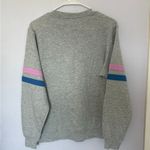 Disney Gray Sweatshirt with Blue and Pink Stitch Design Photo 2
