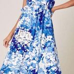 Sugar Lips NWOT Gypsum Berry Abstract Floral Tie Back Cutout Midi Dress Large Photo 0