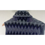 Lauren Ralph Lauren Lambswool Southwestern Tribal Cardigan Sweater Vest Medium Gray Photo 3