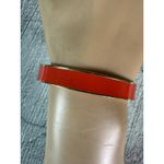 EUC Kate Spade Red Enamel Red Letter Day Gold Plated Bangle Bracelet 8" Photo 1