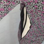 NWT | Floret Studios Women's Black Magenta Floral Bodice Mini Dress Size M Photo 6