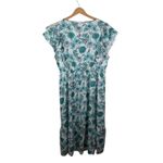Bloomchic Floral Midi Dress Sz 18/20 Stretch Waist Bloomcore Flowy Boho Cottage Green Photo 4