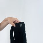 SheIn Women's Black Ribbed Crewneck Asymmetrical Hem Bandana Crop Top Size XS Photo 2