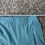 Alo Yoga  Blissful High Waist Blue Teal Ribbed Leggings Photo 2