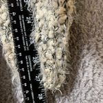 Alya  Women’s Long Open Front Cardigan Size S Gray Black Fuzzy Knit Pockets Style Photo 3