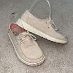 Hey Dude  Wendy Chambray White Nut Slip On Shoe Sz Women's 6 Photo 0