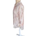 Wilfred  100% Silk Womens Size‎ Small Cream/pink Hi Low Henley Blouse Top Photo 6