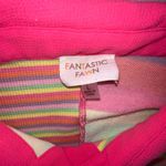 Fantastic Fawn Multi Stripe Patchwork Loose Fit T-Shirt Dress Bright Colors Lg Photo 1