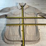 Banana Republic  Shacket Womens Medium Shirt Jacket Oatmeal 4 Pockets Minimalist Photo 1