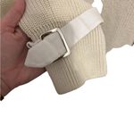 ZARA  cream Oversize Knit Sweater Front Side
Pocket And buckle size medium Photo 1