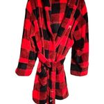 PINK - Victoria's Secret Pink‎ Victoria's Secret Buffalo Check Hoody Robe Photo 0