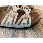 Betula Birkenstock Slip on Sandals size 7 Slides EUR 38 Shoes Strappy Blue Photo 1