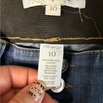A Beautiful Soul Button Fly Stretch Size 10 Jeans High Rise Denim Distressed Photo 5