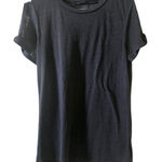 ALLSAINTS  T-Shirt Cold Shoulder‎ Top Short Sleeve Tee XS Photo 0