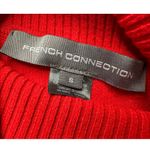 French Connection : Ribbed Red Turtleneck Sweater Photo 3