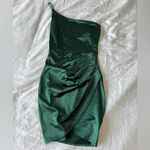 Windsor dark green one shoulder mini dress Photo 1