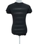 Ann Taylor Black Lightweight Knit 100% Cotton Short Sleeve Sweater Size XS Photo 3