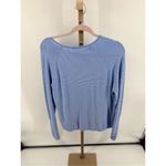 J. McLaughlin Jamey Sweater Light Chambray Blue Stripe Size XL Photo 7