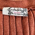 Free People  Intimately pullover brown ribbed stretch knit vest Size XS Photo 4