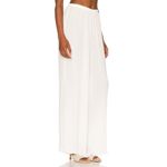 Good American White Plisse Georgette Wide Leg Pleated Pants 3/4 (US L/Xl) NWT Photo 2