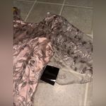 Chic Floral Lace Maxi Dress Silver Size 6 Photo 5