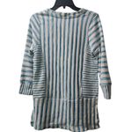 Soft Surroundings Tunic Top Striped 3/4 Sleeve V-Neck Casual Comfy Photo 1