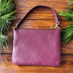 LODIS Wine Burgundy Leather Shoulder Bag Purple Photo 1