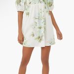 Free People Peony Puff Sleeve Babydoll Dress Floral Milkmaid Cottage Peasant Photo 0