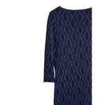 Boden Women's Sweater Dress Geometric Knee Length 3/4 Sleeve Purple/Black Sz. 8L Purple Photo 6