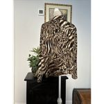 CH Chancelle Women Blouse Size 14 Collared V Neck Long Sleeve Open Front Button Photo 4